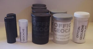 10 Various Micro geocaches with logs for GPS geocaching with logs. Free Postage. - Picture 1 of 2