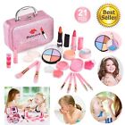 Real Kid Makeup Kit for Girls, 21pcs Children Princess Make up Set Washable Pink