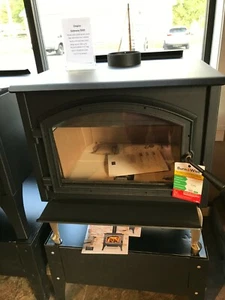 Empire Gateway 3500 WOOD STOVE, Nickel queen anne legs nickel overlay - Picture 1 of 2