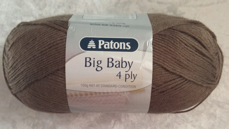 Patons Big Baby 4 Ply #2566 Donkey 100g - image 1 of 1
