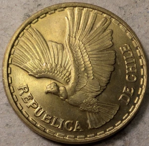 Chile 5 centesimos 1969 condor bird - Picture 1 of 2