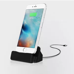 Dock Cradle for iPhone 14 13 12 11 Charger Stand Docking Station Data Sync Mount - Picture 1 of 2