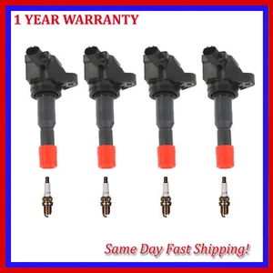 For Honda Fit 2007-2008 1.5L UF581 Ignition Coil & 3401 Spark Plug Set of 8PCS - Picture 1 of 3