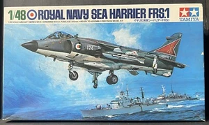 Royal Navy Sea Harrier FRS-1 Open Box Sealed Parts Tamiya Plastic Model Co. 1982 - Picture 1 of 23