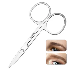 Stainless Steel Eyebrow Clipper Beauty Eyebrow Trimming Small Scissors Makeup - Picture 1 of 6
