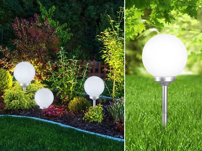 LED Solarkugeln für den Garten Ideen zur Gartenbeleuchtung Dekokugeln ohne Strom - Bild 1 von 4