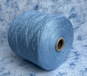Linen tape yarn Color Light blue 94/6% Linen/Polyamide 290m/100g, Per 100g - Picture 1 of 6
