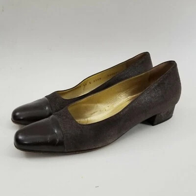 Bruno Magli Mujer Sin Cordones Puntera Cuadrada Cuero 8.5 Foto 1 de 4