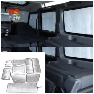 Full Window Sunvisors Sun Protect Shade Kits Trim For Land Rover Defender 04-18 - Picture 1 of 11