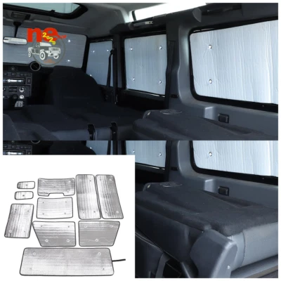 Parasoles de ventana completa para Land Rover Defender 110 2004-18 Foto 1 de 4