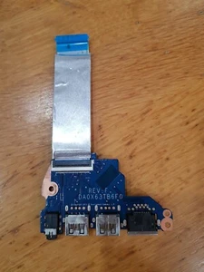 HP Probook 450 G3 USB Audio Ethernet Board and Cable DA0X63TB6F0 - Picture 1 of 3