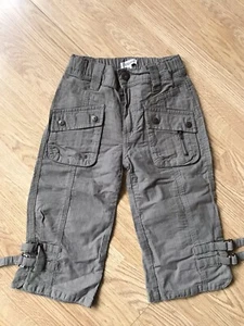 Persival Hose Gr.116-Baumwolle-Sommer Frühling-Khaki-mit vielen Details-wNeu - Bild 1 von 5