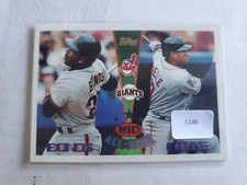 1995 Topps Traded # 161 ALBERT BELLE / BARRY BONDS All Star Baseball Card MINT