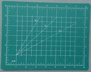 6" X 8" Self-Healing Green Rotary Cutting Mat   ( FREE SHIPPING) - Picture 1 of 8