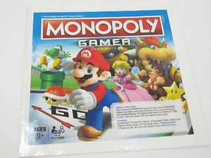 Nintendo Monopoly Gamer Super Mario Mini Figura Papel Guía de Juego - Imagen 1 de 2