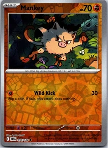 Mankey 090/182 - SV10: Destined Rivals Reverse Holo - Bild 1 von 2