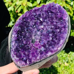 2.68LB Natural Amethyst Cluster Quartz Crystal Druzy Geode Stone Reiki Healing - Picture 1 of 9