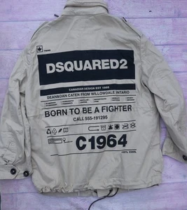 DSQUARED 2 Camel Jacket Born to be a fighter Large - Picture 1 of 8