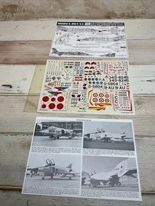 Modeldecal 1:72, #43 F-4EJ PHANTOM, JASDF; JAGUAR GR1. RAF; F-84F THUNDERSTREAK - Picture 1 of 5