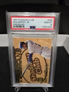 1997 Topps Stadium Club Firebrand Die Cut Ken Griffey Jr - PSA 10 GEM MINT - Picture 1 of 1