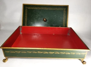 France French for Woodward And Lothrop Washington DC Toile Desk Paper tray - Picture 1 of 24