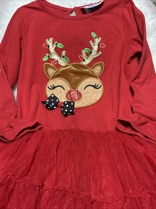 Completo boutique natalizio renna 2T nuovo con etichette - 2 pezzi - Foto 1 di 12