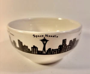 FISHS EDDY for Metropolitan Market Seattle Skyline Cereal Soup Bowl 5.75x3" - Picture 1 of 8