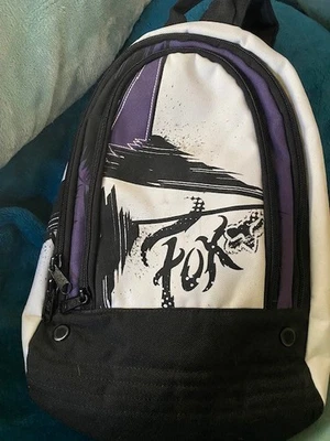 Mini Mochila Fox Racing Motocross Negra Blanca con Acento Púrpura EXCELENTE Foto 1 de 4