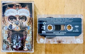 MICHAEL JACKSON DANGEROUS CASSETTE 1991 FIRST EDITION ET45400 N.M. - Picture 1 of 2