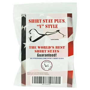 World's Best Shirt Stays da Shirt Stay Plus - Made in USA (stile Y) - Foto 1 di 4