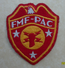 Original WW2 USMC Pacific H.Q. Fleet Marine Force Patch ~ FMF-PAC ~ No UV Glow