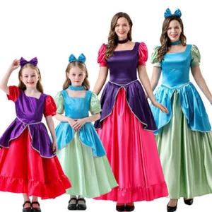 Kids Adults Cosplay Cinderella Sister Drucilla Anastasia Princess Dress Costume - Picture 1 of 20