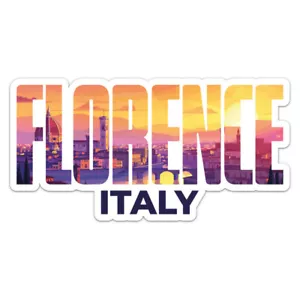 Italy Florence City Sticker Car Bumper Weatherproof Vinyl Decal - Picture 1 of 6