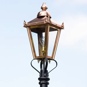 NEU 60cm hoch Kupfer viktorianische Laterne Ersatzlampe Pfosten Top - Bild 1 von 5