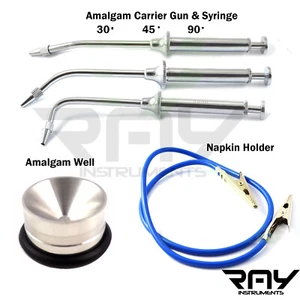 Jeringa portadora de amalgama olla mezcladora de huesos soporte de servilleta cocodrilo clips flexibles - Imagen 1 de 4