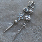 Fashion Women Drop Earrings 925 Silver Ear Hook Cubic Zirconia Wedding Jewelry