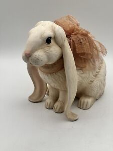 Sittre Molds Ceramic Sitting English Lop Ear Rabbit Hobbyist Painted Rare Piece