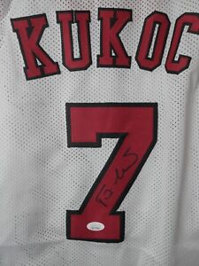 Toni Kukoc #7 Signed Autographed Chicago Bulls Jersey JSA Authenticated White