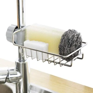 Lightsmax Kitchen Sponge Holder, Stainless Steel Faucet Hanging - Picture 1 of 8