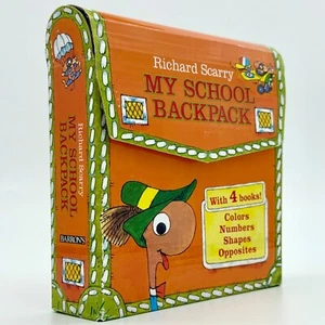Richard Scarrys My School Backpack - Board book By Scarry, Richard - Picture 1 of 12