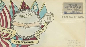 US, #928 RARE Hand-painted MAE WEIGAND First Day Cover cachet - Picture 1 of 2