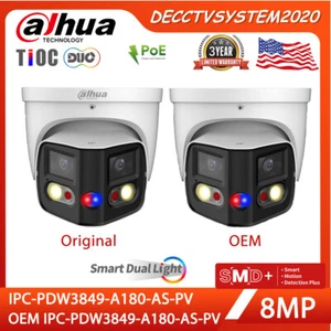 DAHUA IPC-PDW3849-A180-AS-PV 8MP 180 Panoramic oem TiOC IP Camera SMD4.0 - Picture 1 of 26
