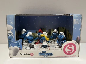 Schleich BOXED UNUSED The Smurfs in 3D Boxed 6 Piece Set - Picture 1 of 10