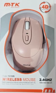 Maus Pink Drahtlos 3D 2.4 GHZ Maus ohne Kabel MOVETECK 1600 Dpi TG7225 - Bild 1 von 3