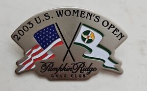 Club de golf femme citrouille Ridge vintage ton argent émaillé 2003 US Open