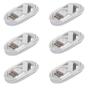 30 Pin USB Charger Data Sync Cable Cord For iPod Classic/ Nano /Touch LOT - Picture 1 of 7