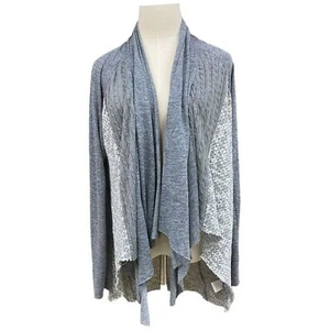 Anthropologie Tiny Stratigraphy Drape Open Front Cardigan Size M - Bild 1 von 10