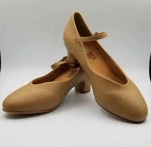 Bloch Dance Women's Broadway Lo Character Shoe tan size 8 smooth heel - Picture 1 of 12