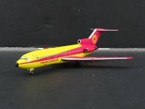 Aeroclassics 1:400 Trans Brasil Boeing 727-100 PT-TYR Yellow/Pink 1970s ACPTTYR - Picture 1 of 5