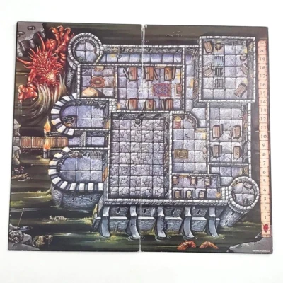 Vintage 1993 Dragon Strike RPG Replacement Game Board TSR D&D Role Playing - Image 1 of 3